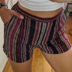 Woven Vertical Color Shorts